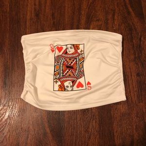 Queen Of Hearts Tube Top